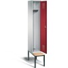 1-person clothing locker with under bench seat (Evo)